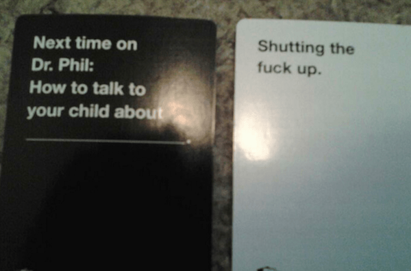 Cards Against Humanity Combinations
