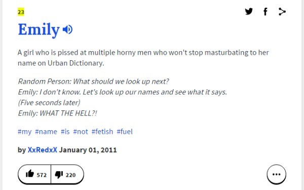 Meaning of my name according to Urban Dictionary. HA!