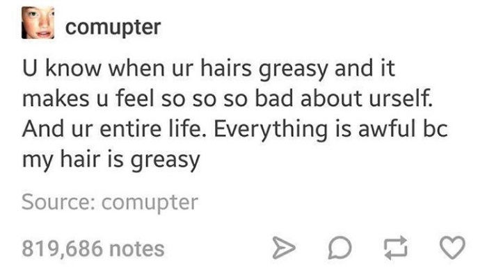 Greasy Hair