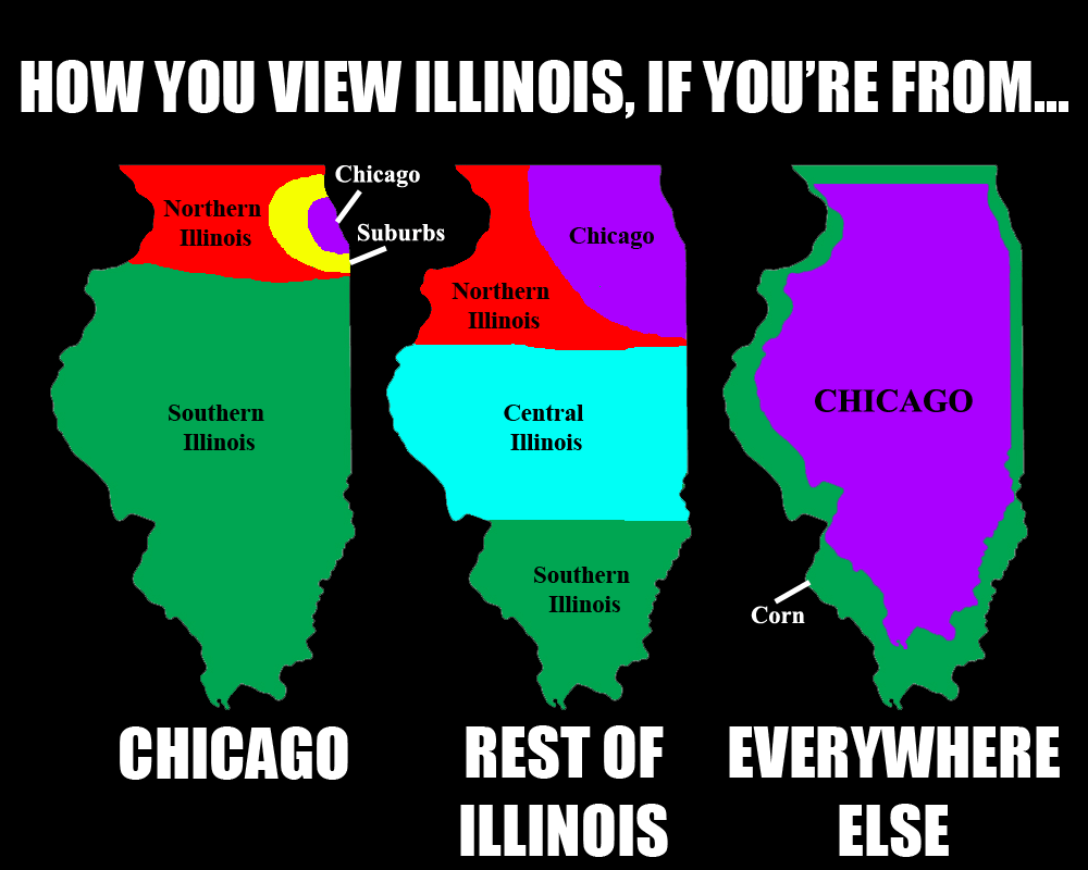Illinois Funny Maps