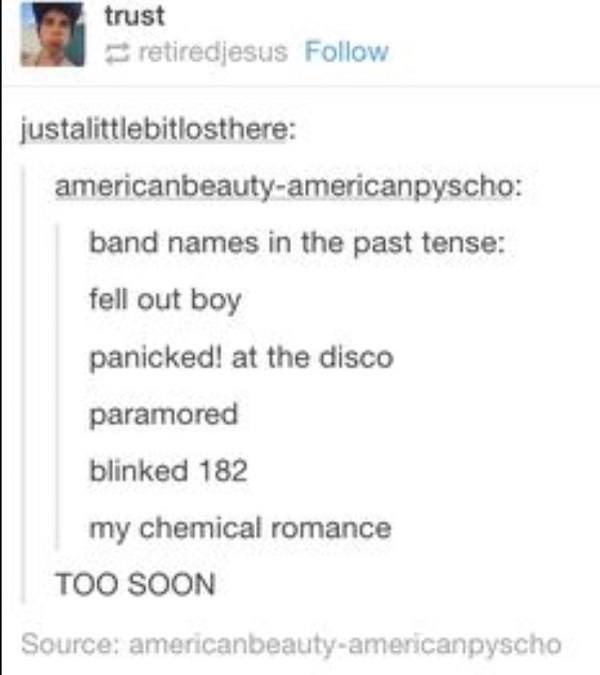 Band Names In Past Tense