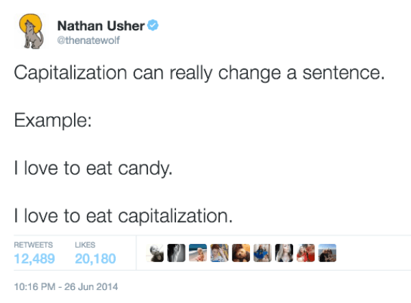 Capitalization Can Change Everything