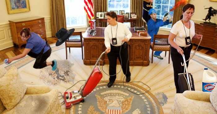 Cleaning White House