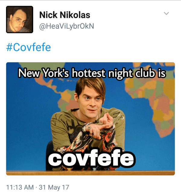 Weekend Update Covfefe Tweets