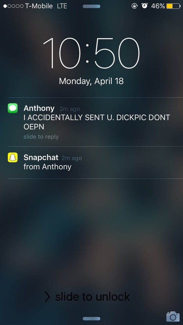 Funny Texts Accidental Dick Pic