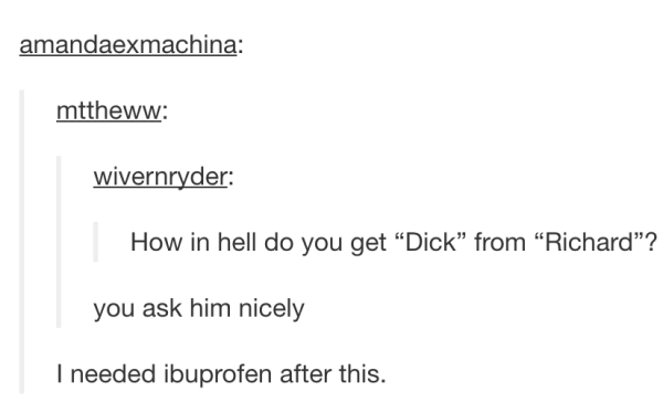 How Do You Get Dick From Richard