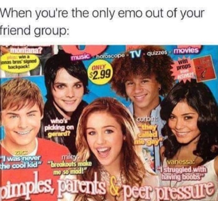 41 Emo Memes Worth Viewing Through Your Side Bangs