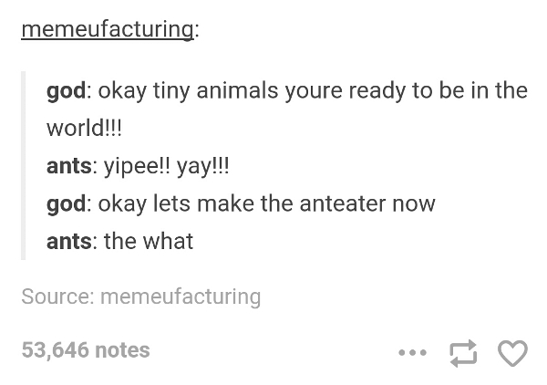 Tumblr Jokes Anteater