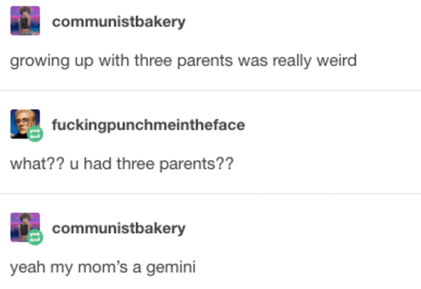Horoscope Memes Three Parents
