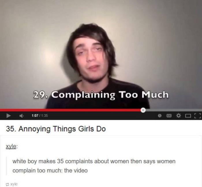 Complaining Too Much