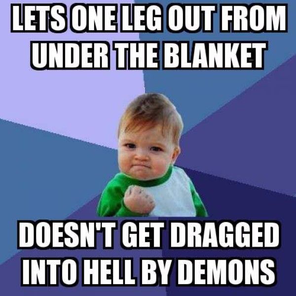 Leg Under Blanket