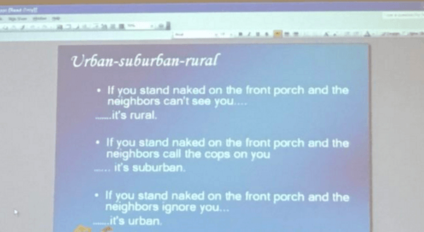 Urban Suburban Rural