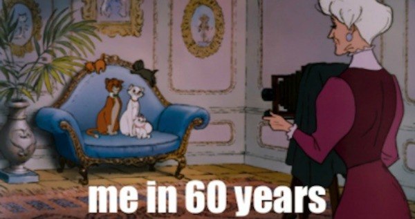 Disney Captions Cat Lady OG