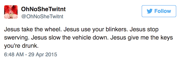 Driving Jesus