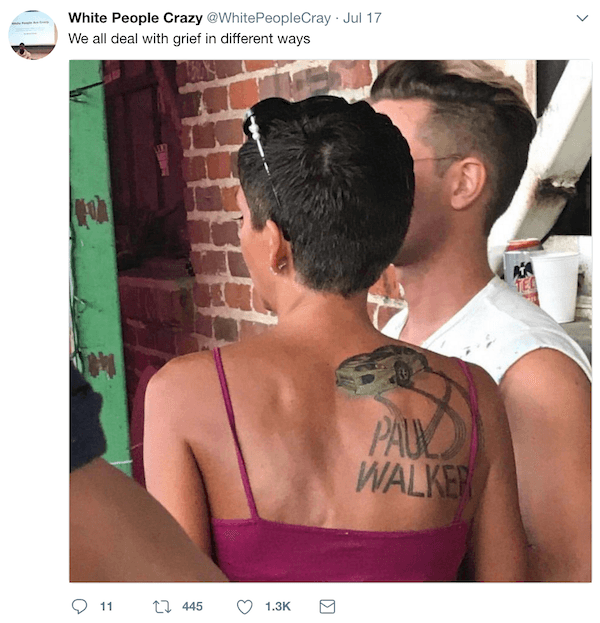 Paul Walker Tattoo
