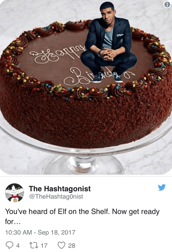 Drake On Birthday Cake