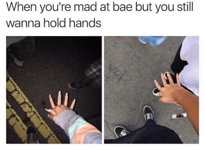 Angry Hand Holding