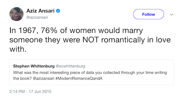 Aziz Ansari On Feminism