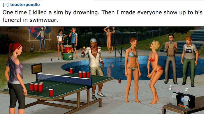 Sims Swim Funeral