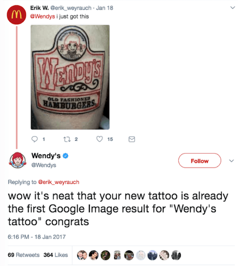 Learn 82 about wendys tattoo super cool  indaotaonec