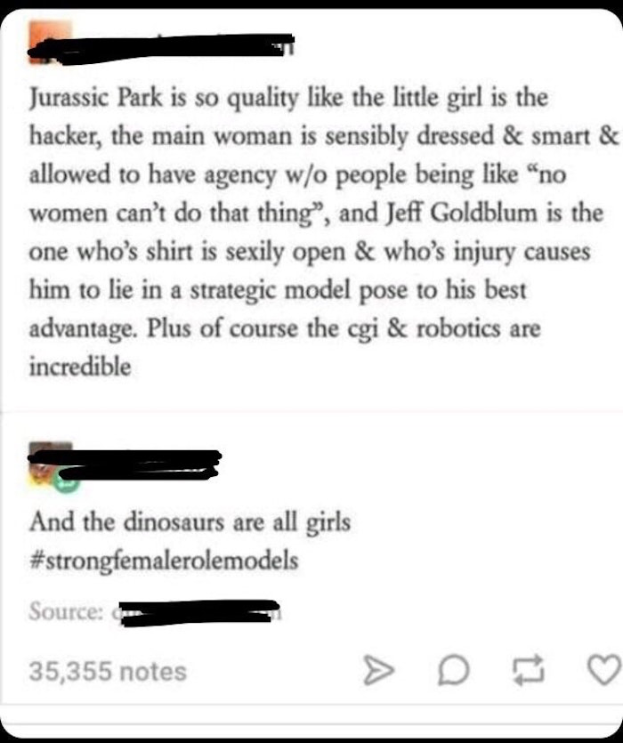 Feminist Jurassic Park