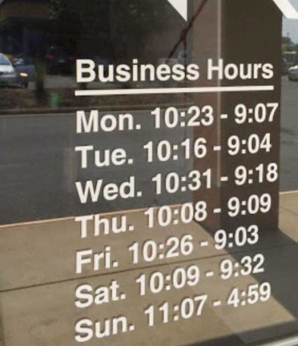 WTF Business Hours