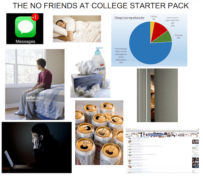 College Funny Starter Packs