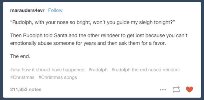 Tumblr Christmas Rudolph