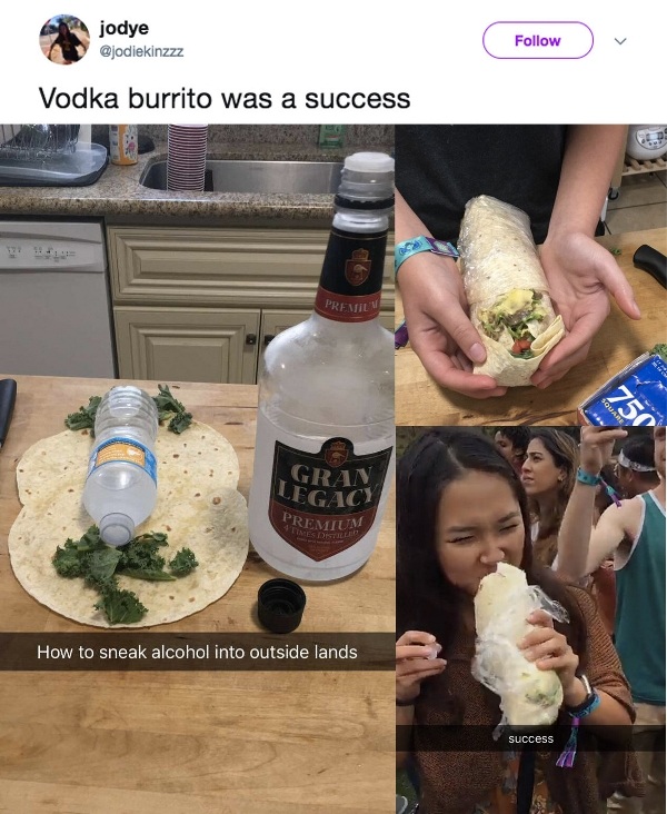 Vodka Burrito