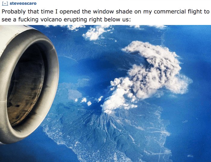 Volcano Eruption Plane